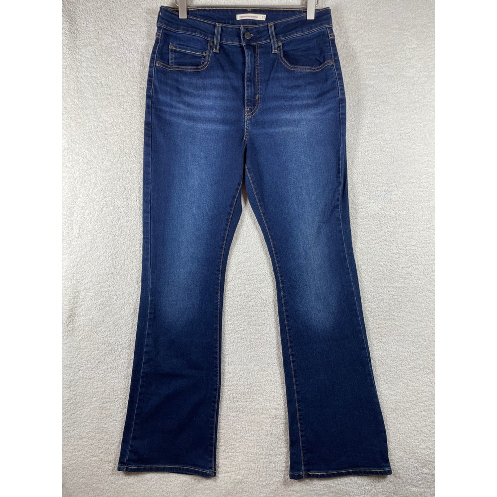 levi's 725 high rise waist bootcut jeans 31/30 dark wash retro western indie Y2K